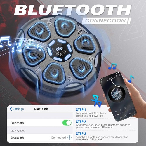 Boxing Machine With Bluetooth Connected Music Playback Smart Display 9 Modes - Picture 2 of 8