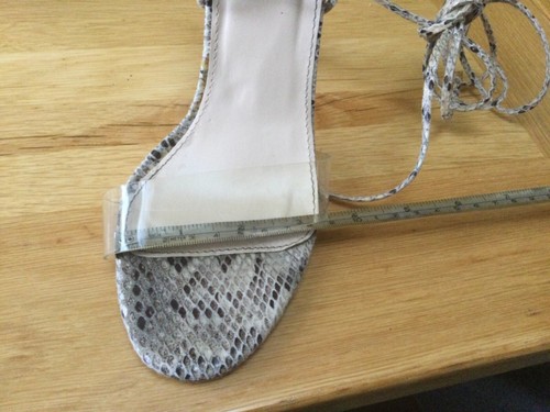 ladies faux snake skin shoes size 7 very good condition - Picture 5 of 11