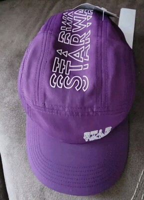 NWT Disney Star Wars Purple Logo Allover Adjustable 5 Panel Hat Cap 58CM Adult Disney Star Wars Purple Logo Allover Adjustable 5 Panel Hat  main image 3