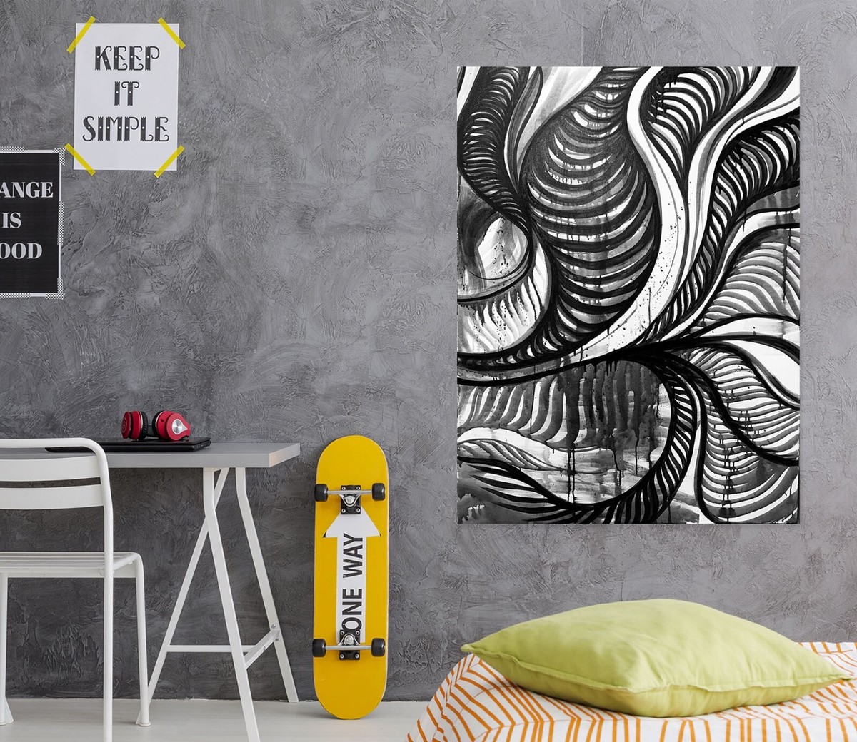 Autocollant Mural 3D Crâne - Décalcomanie Murale, Neuf, Origine Australie