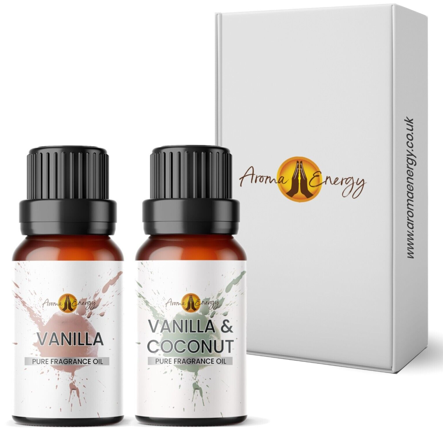 Vanilla & Vanilla Coconut Fragrance Oil Gift Set Fragrances Oils Diffuser Burner