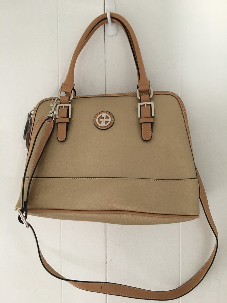 Giani Bernini Saffiano Dome Faux Leather Satchel Bag Handbag  display picture 1