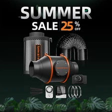 Spider Farmer 4"6" Inline Fan Exhaust Air Carbon Filter/6" Grow Tent Clip Fan