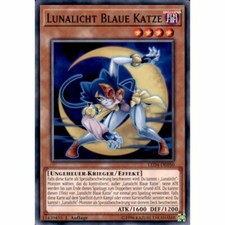 ✅LED4-DE050 1x LUNALICHT BLAUE KATZE 1. Edition YuGiOh! COMMON - NEAR MINT DEU✅