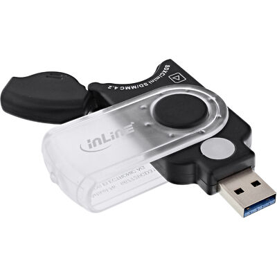 InLine  Mobile Card Reader USB 3.0, für SD/SDHC/SDXC, microSD