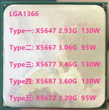 Intel Xeon Quad core X5647 X5667 X5677 X5687 X5672 X5679 LGA1366 CPU