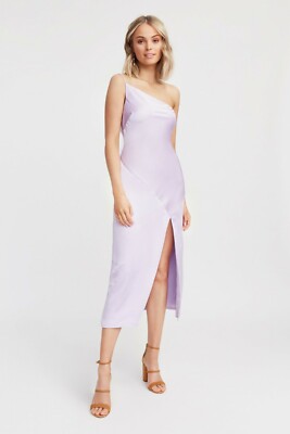 kookai como one shoulder dress KOOKAI COMO ONE SHOULDER DRESS SZ 40 LILAC COLOUR BNWT (j32) RACES RACE DAY