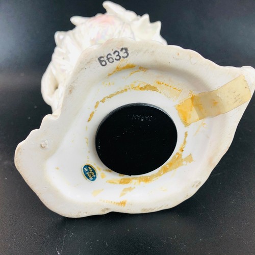 Vtg scottie Dog Bank Coin Slot Pottery White Iridescent Glaze Amber Glass Eye - Picture 9 of 11