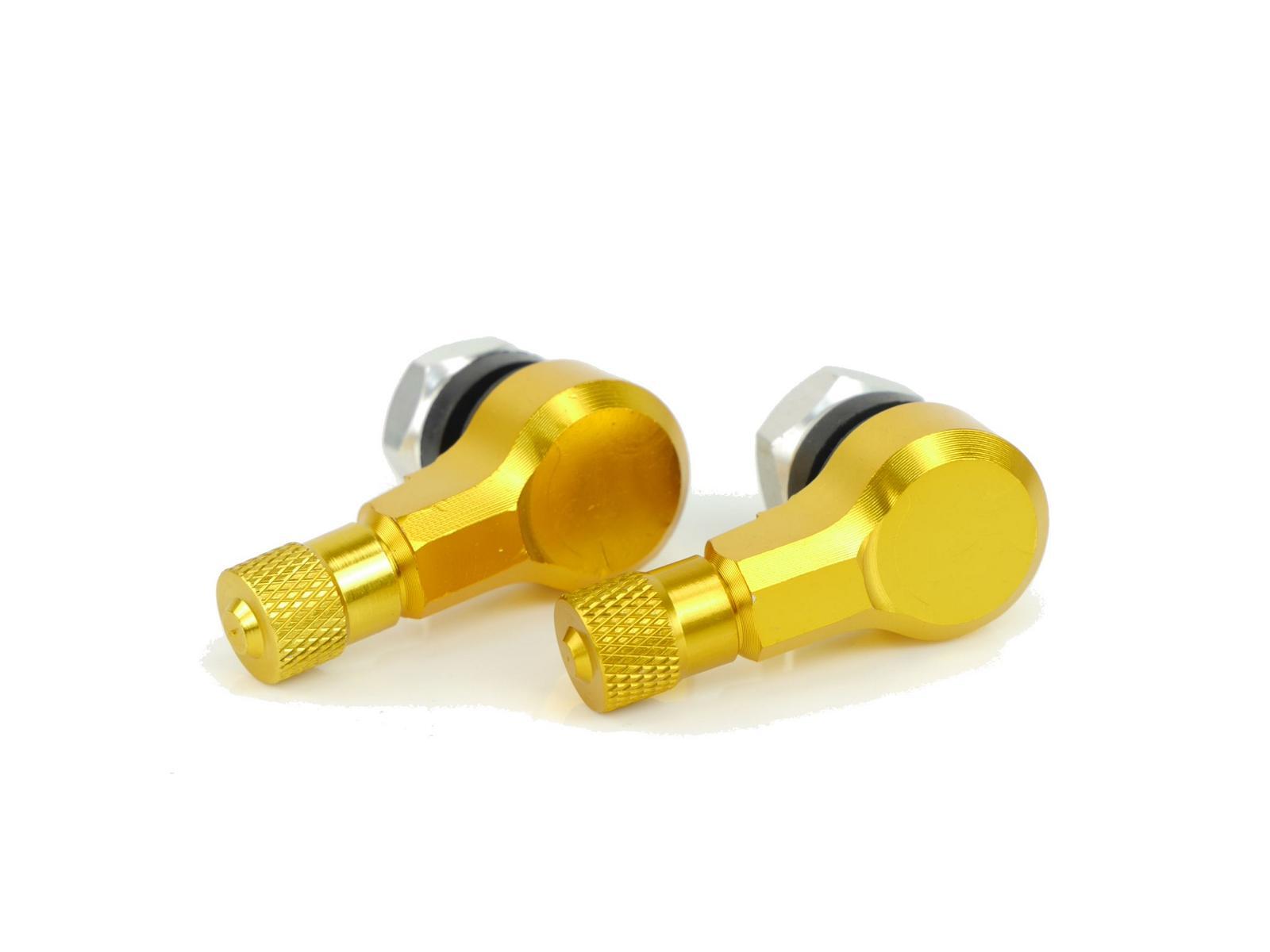 CNC Aluminium Angle Valve 90 Grad fit for BMW R1200 S 0366 2006-2008 Gold