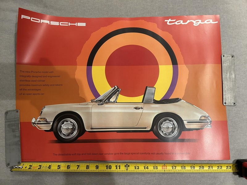 Porshe 911 Targa poster A2 Factory Reprint 2013 WSRC140109S200