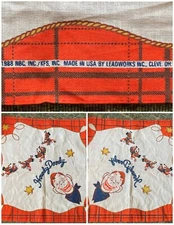 Large, 21" x 31" Vintage NBC Howdy Doody Bandana / Handkerchief NOS from 1988!