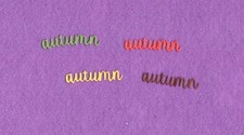 AUTUMN die cuts scrapbook cards