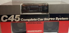Sparkomatic C45 Complete Car Stero System Vintage New Sealed Box
