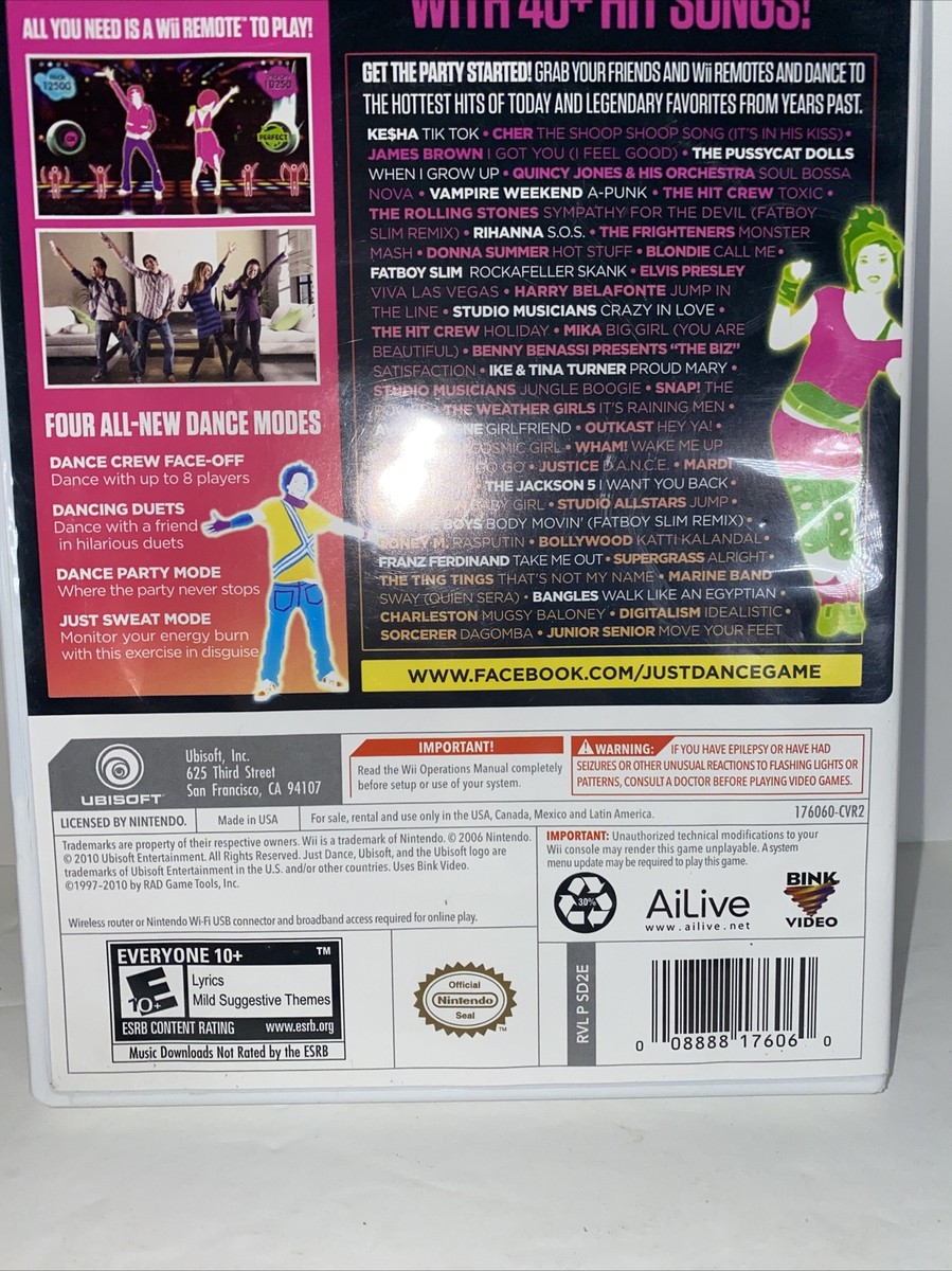 Nintendo Switch JUST DANCE Wii 2 Amazon.com: Just Dance 2 - Nintendo Wii : UbiSoft: Video Games