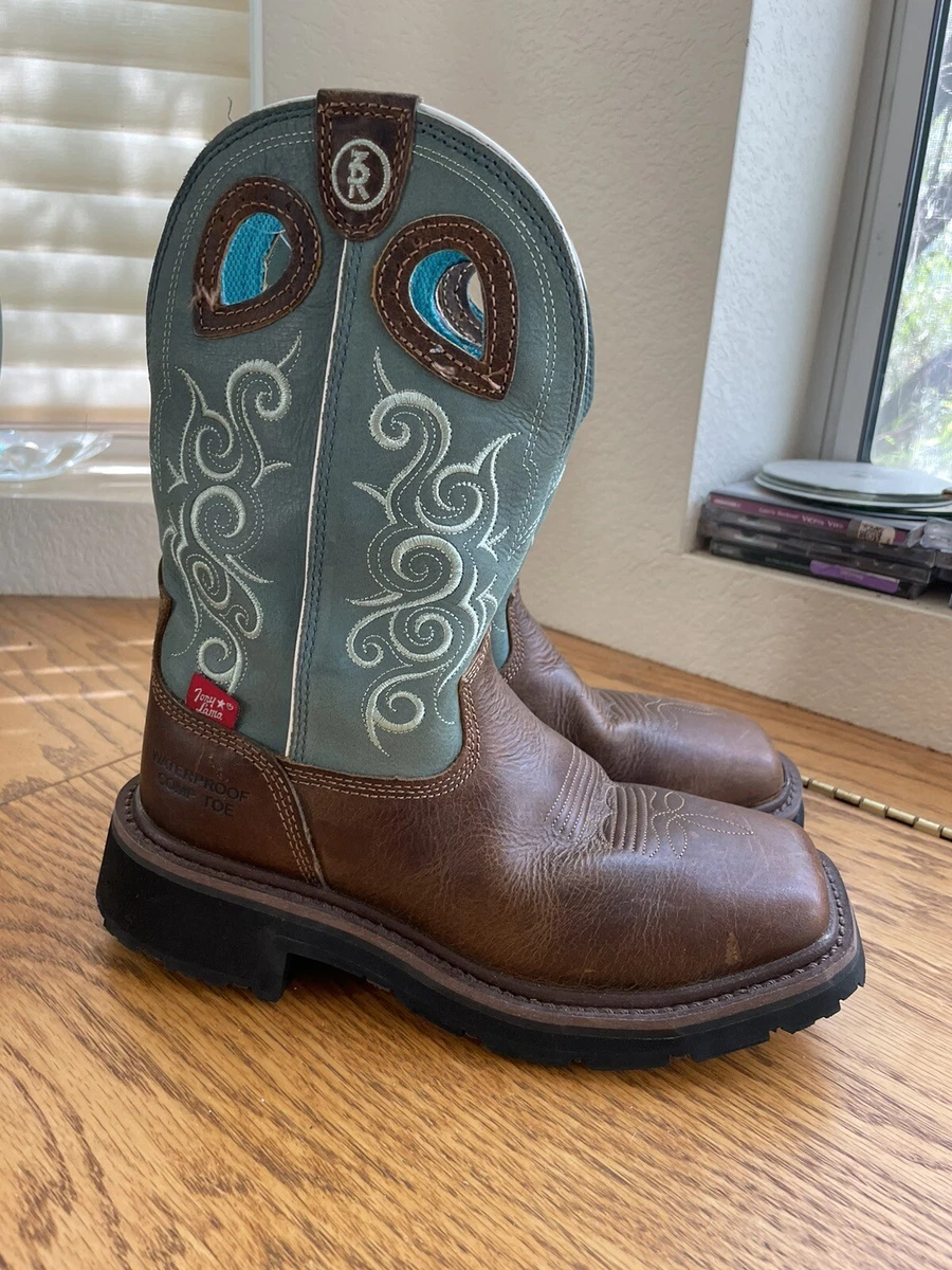 Tony lama womens top square toe boots