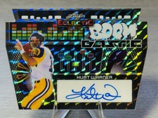 🏆🏈KURT WARNER 2024 Leaf Eclectic Boom Bastic Silver Mosaic Auto /10 #HOF!🏈🏆