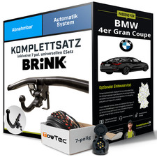 Anhängerkupplung BRINK abnehmbar für BMW 4er Gran Coupe +E-Satz AHK