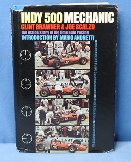 RARE! Original 1975 Indy 500 Mechanic Clint Brawner Book HBDJ Dick Wallen Estate