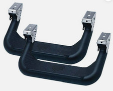 Pair 2 Carr Super Hoops Steps Xp3 Black Powder Coated Truck 124501-1