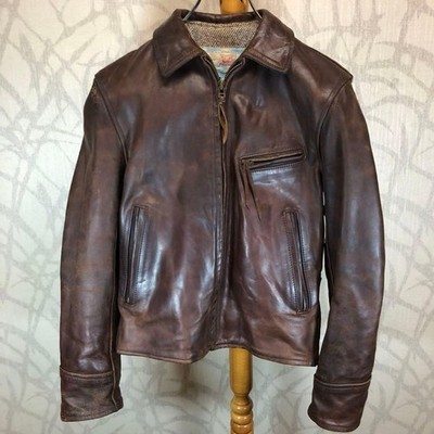 Aero Leather Single Riders Jacket Horsehide Brown Highwayman 90s Aero Leather Single Riders Jacket Horsehide Brown Highwayman 90s