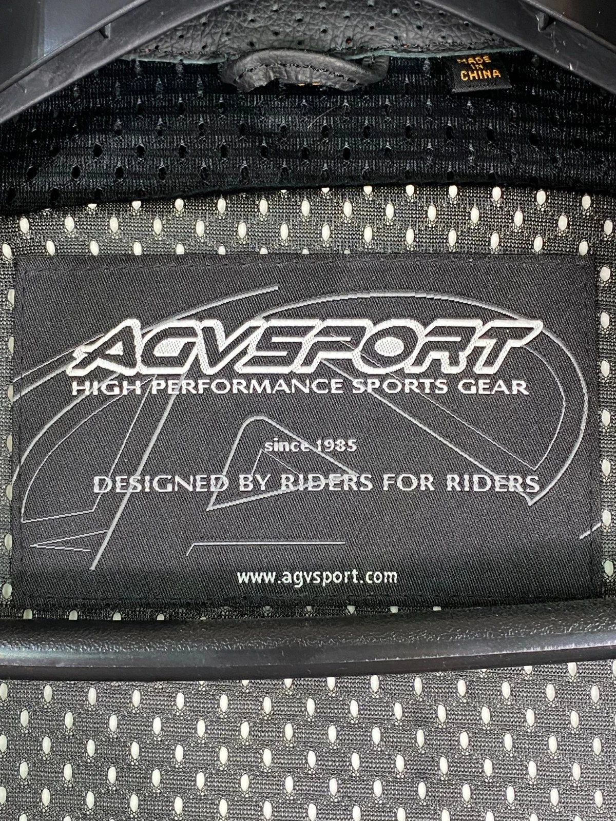 AGV Sport Pilot Vented Leather Motorcycle Jacket Size 46 Black Red Armored NWT image 11