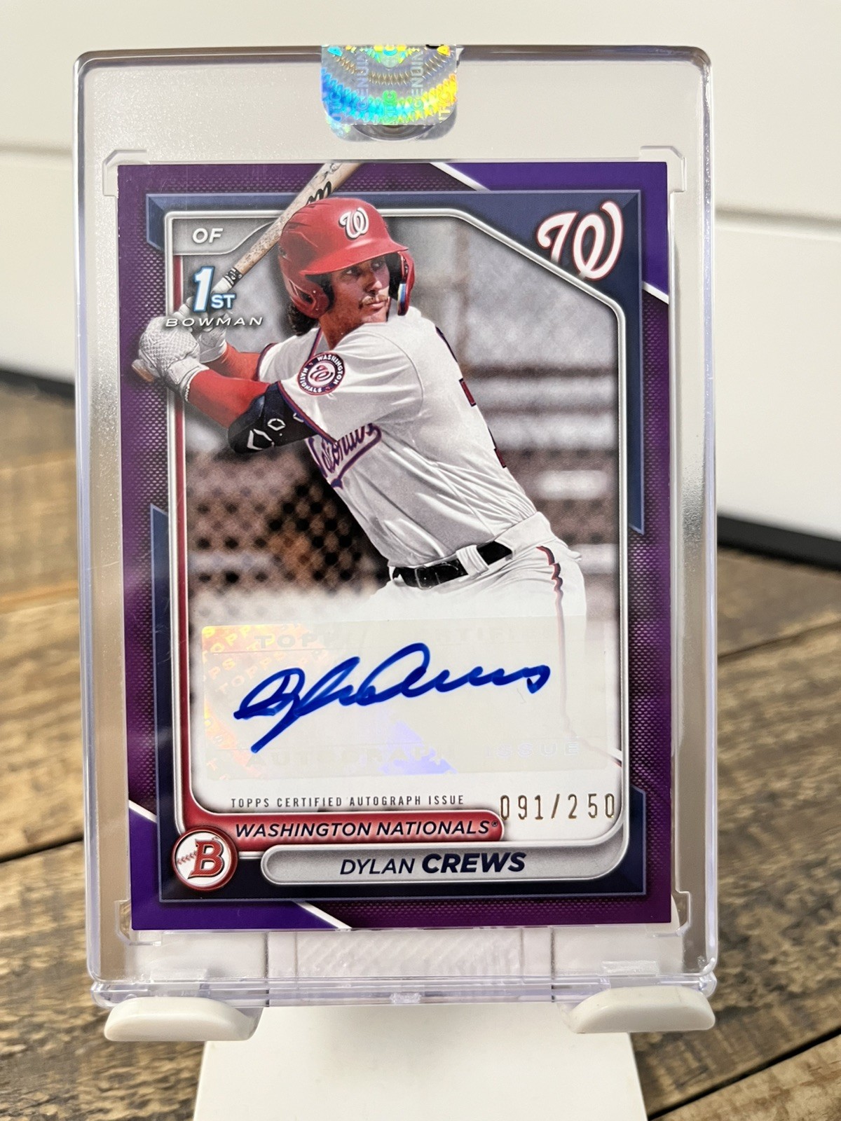 2024 Bowman - Paper 1st bowman Auto Dylan Crews #PPRA-DC Purple Border /250