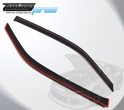 Dunkel Rauch Regen Visier Deflektor 2pc Out-Channel Für Pontiac Sunbird Coupe