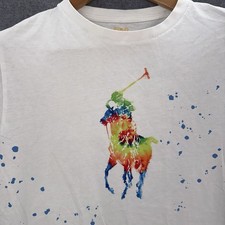 Polo Ralph Lauren Boys Tie-Dye Big Pony Cotton Jersey Tee Big Kids XL 18-20