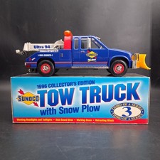Vintage 1996 Sunoco Tow Truck With Snow Plow Ultra 94 3rd Of A Series Boxed