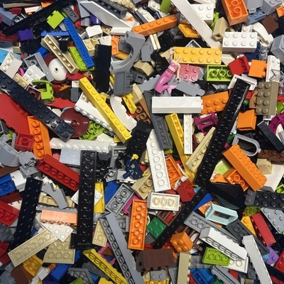 200 LEGO Pieces Bulk Lot Clean Bricks Sanitized Parts Random Mix MOC Building