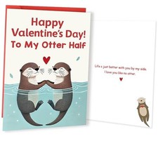 Funny Valentines Day Card for Couple Wife Husband, Humorous Valentines LD321