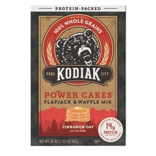 Kodiak Power Cakes Protein Pancake Flapjack  Waffle Mix Cinnamon Oat 20 oz