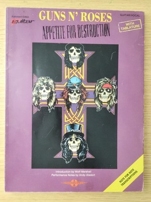 GUNS N ROSES - APPETIT AUF ZERSTÖRUNG - GITARRENGESANG + TAB - PORTOFREI - GC