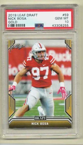Nick Bosa Leaf Draft #59 Gold