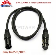 6.5ft/10ft/16ft/30ft 5-Pin XLR Male to Female DMX Patch Cable DMX Data Cord
