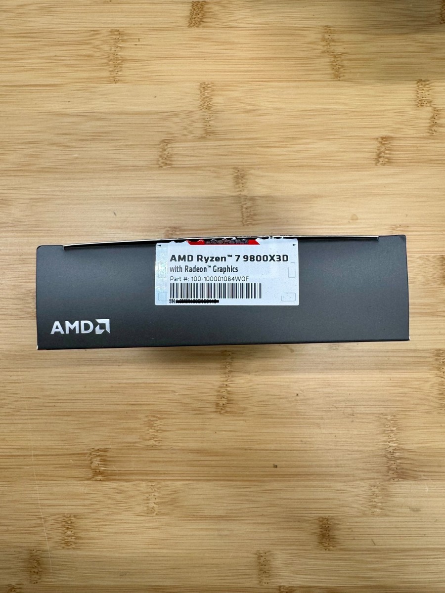 BOX ONLY- No CPU- Box for AMD Ryzen 7 9800X3D AM5 Zen 5 8-Core 5.2
