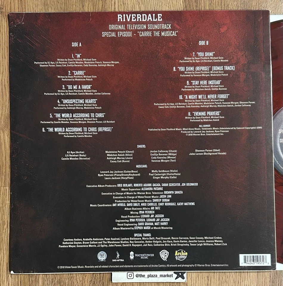 Riverdale Soundtrack vinyl record Carrie Rare and Out of print - Image 2 of 4