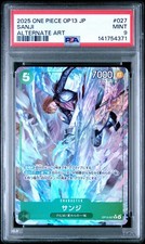 2025 One Piece OP13 Japanese SANJI Alternate Art PSA 9 #027