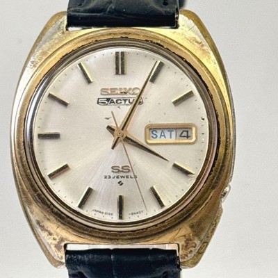 Seiko 5 Actus SS 23 Jewels Automatic 6106 Day-Date Uhr aus Japan