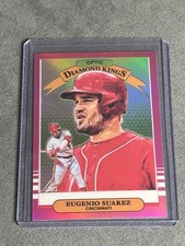 2019 Donruss Optic Baseball Eugenio Suarez Cincinnati Reds Diamond Kings Pink 25