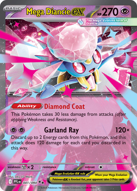 Pokmon TCG, Mega Diancie Ex 041/094 - Phantasmal Flames | eBay