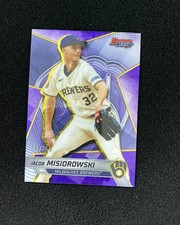 2025 Topps Bowman's Best Top Prospects Jacob Misiorowski Purple Lazer /250 QI95