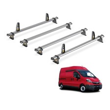 Vauxhall Vivaro Roof Rack for (2001-2014 High Roof) 4x Bars Van Guard Ulti Trade