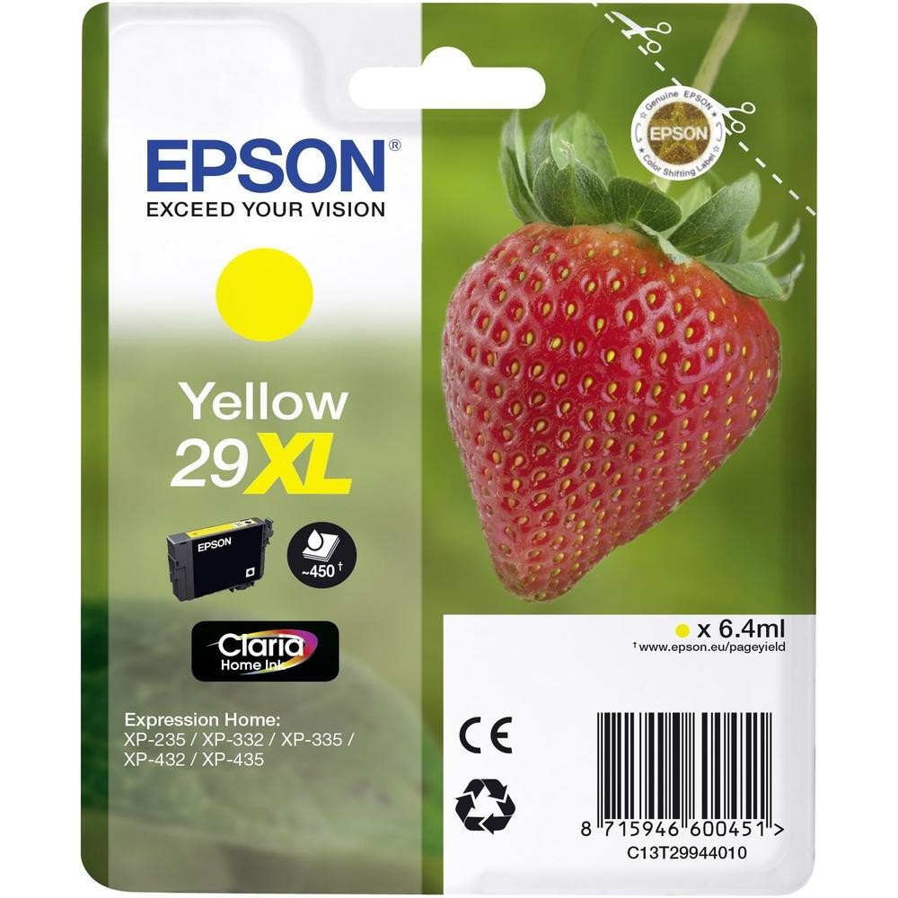 Epson Giallo Strawberry 29XL Y Cartuccia D'inchiostro 1 Pz Originale Resa Elevata (Xl) - Immagine 4