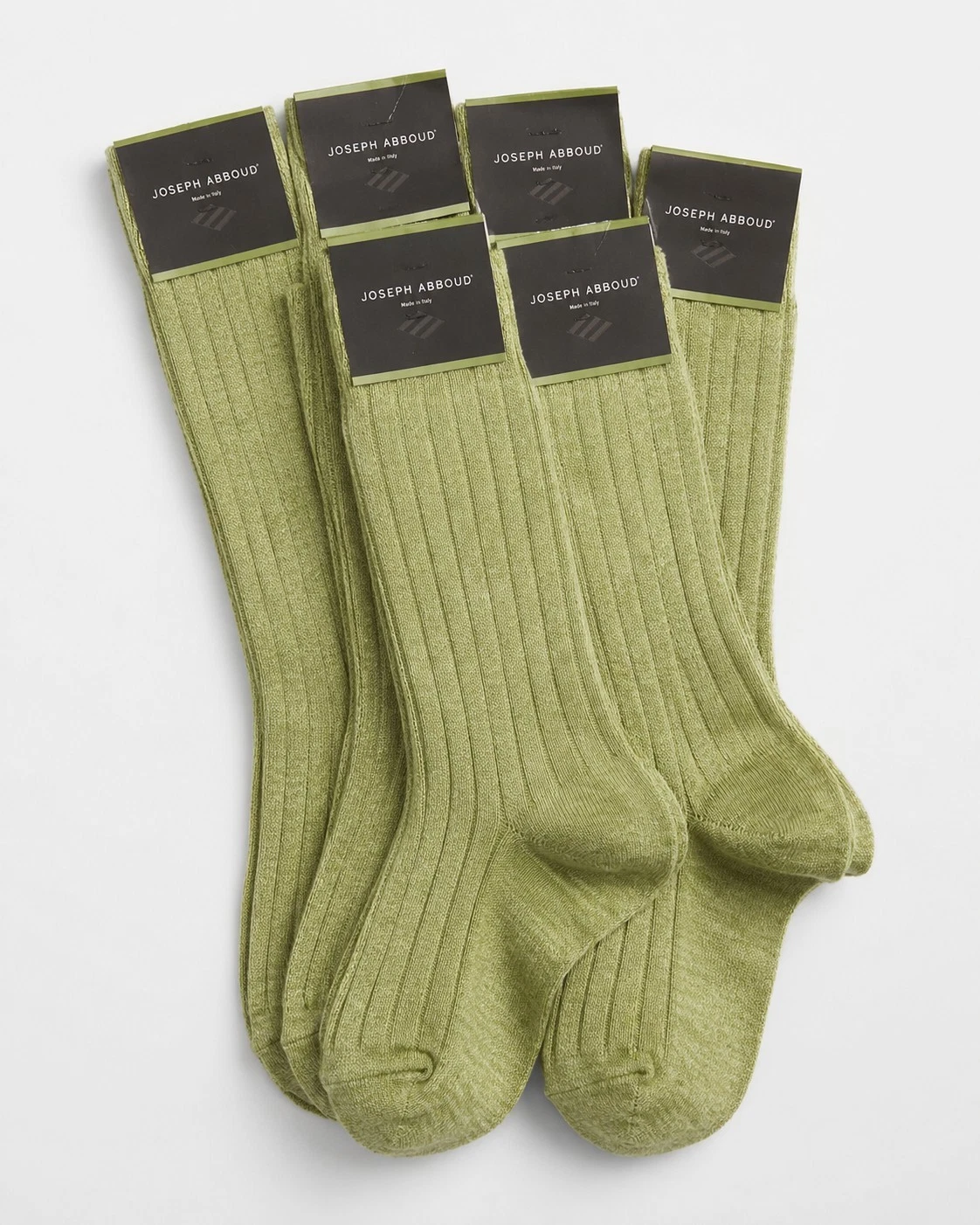 6 Pair Joseph Abboud Bamboo Sand Dress Socks Men's Size 10-13