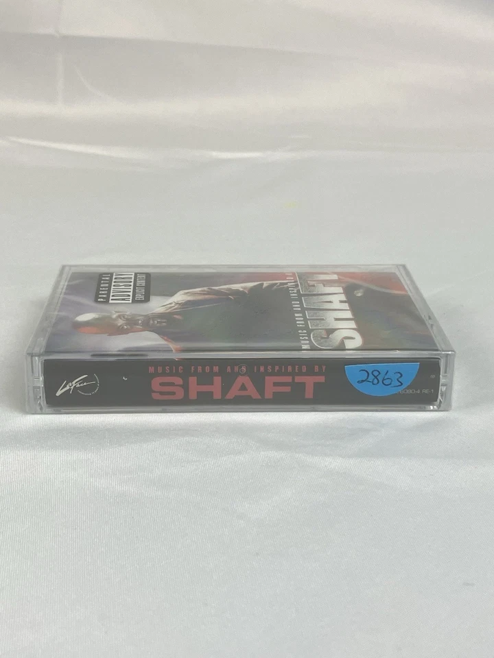 SHAFT Cassette Tape Soundtrack Sealed Sticker New Mint OutKast Alicia Keys Isaac Foto 2 de 3
