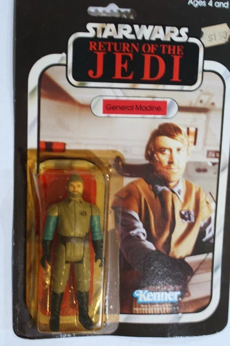 Star Wars Vintage Kenner MOC General Madine ROTJ 65 back Card