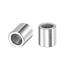 Dadi Tondi Saldati,M6x10mmx11mm - 201 Acciaio Acciaio Inserto Saldabile 20pz