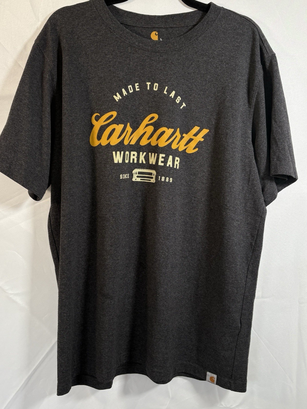 Carhartt heavey T Shirt Size L Relaxed Fit Pullover Short Sleeve