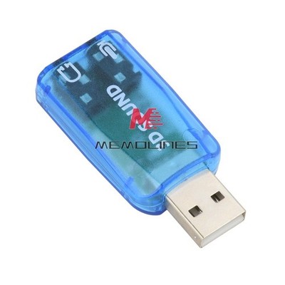 10pcs CM108 USB 2.0 to 3D AUDIO SOUND ADAPTER CARD VIRTUAL 5.1 CH Sound Track #z